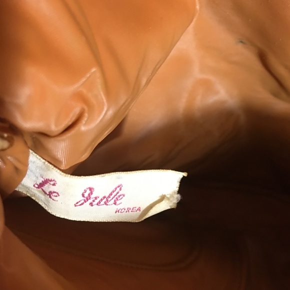 Vintage Le Jule Korean Tan Mustard Leather Shoulder Bag - Picture 12 of 16